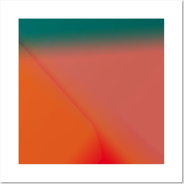 red green gradient Wall Art by Artistic_st